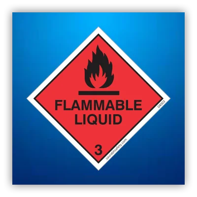 Flammable Liquid Sign